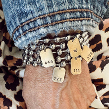 Load image into Gallery viewer, Angel Number Tag Bracelets 