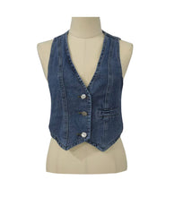 Load image into Gallery viewer, Western Cowgirl Denim Vest