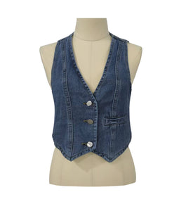 Western Cowgirl Denim Vest