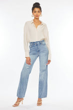 Load image into Gallery viewer, Distressed Straight Leg Jeans