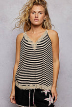 Load image into Gallery viewer, Black Lace Tank Top