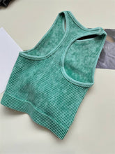 Load image into Gallery viewer, Washed Racerback tank top