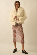 Load image into Gallery viewer, Farrah Faux Fur Shawl-Collar Jacket