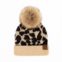 Load image into Gallery viewer, CC Beanie Leopard Winter Hat
