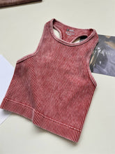 Load image into Gallery viewer, Washed Racerback tank top