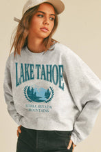 Load image into Gallery viewer, Lake Tahoe Sierra Nevada Mountains Short Cropped Sweatshirt