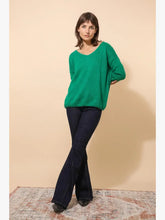 Load image into Gallery viewer, V-neck mohair sweater