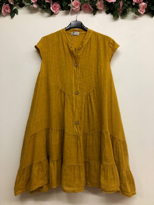 Cap Sleeve Italian Linen dress