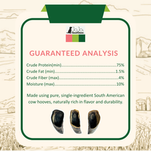 Load image into Gallery viewer, All-Natural Premium Cow Hooves Chews for Dogs (25/Bag)