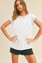 Load image into Gallery viewer, Basic Rolled Sleeve T-Shirt