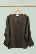 Load image into Gallery viewer, Eloise Oversized V Neck Sweater Wool Mohair Blend - Italian