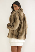 Load image into Gallery viewer, NILLA FAUX FUR COAT GREY