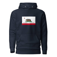 Load image into Gallery viewer, Unisex Hoodie CA Flag with Bear - Lake Tahoe