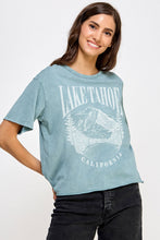 Load image into Gallery viewer, Tahoe Mineral Washed Long Crop Tee Shirt