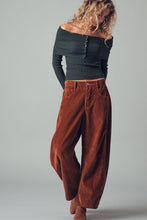 Load image into Gallery viewer, Cora Corduroy Barrel Jeans