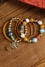 Load image into Gallery viewer, Boho Beaded Turquoise Bracelets Set 5pcs