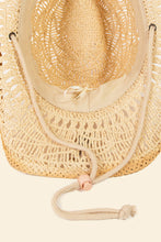 Load image into Gallery viewer, Straw Braided Rope Ribbon Cowboy Hat