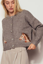 Load image into Gallery viewer, Ginger Horse Cardigan Sweater