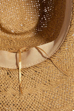 Load image into Gallery viewer, Mixed Beaded And Rope Western Fedora Straw Hat
