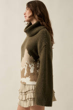 Load image into Gallery viewer, Mountains Fuzzy Turtleneck Sweater