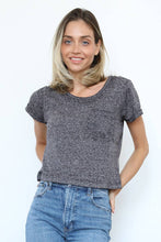 Load image into Gallery viewer, BURNOUT KNIT T SHIRT WITH ONE POCKET