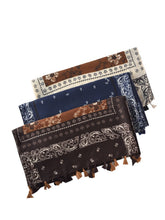 Load image into Gallery viewer, Scarvii - Paisley Pattern Fringed Scarf