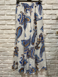 Italian Linen Print Pants
