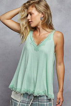 Load image into Gallery viewer, Black Lace Tank Top