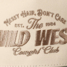 Load image into Gallery viewer, Messy Hair Wild West Cowgirl Club Embroidery Hat