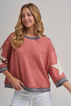 Load image into Gallery viewer, Vintage Wash Star Crop Top