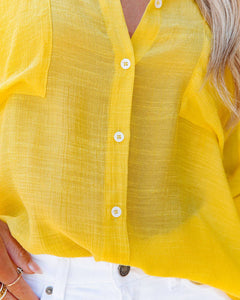 Summer Pocket Button Down Shirt