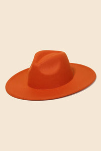 Flat Brim Fedora Fashion Hat