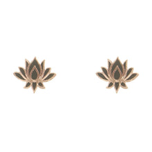 Load image into Gallery viewer, Lotus Stud Earrings