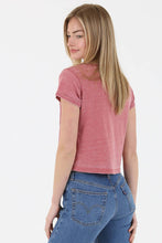 Load image into Gallery viewer, BURNOUT KNIT T SHIRT WITH ONE POCKET