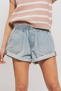 Cool Cuffed Print Shorts