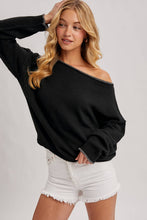 Load image into Gallery viewer, Tessa Sweater - Rolled Trim