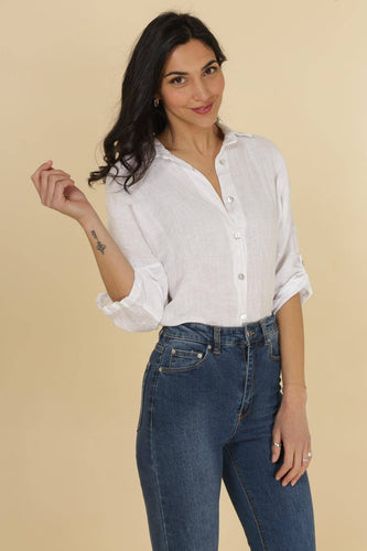 Adore - 100% Italian linen blouse