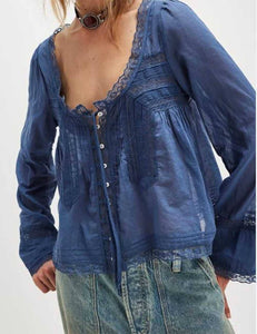 Lacy Boho Blouse Top