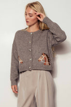 Load image into Gallery viewer, Ginger Horse Cardigan Sweater