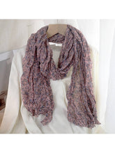 Load image into Gallery viewer, Scarvii - Floral Crinkle Lightweight Scarf