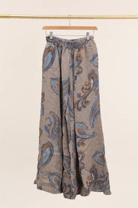 Italian Linen Print Pants