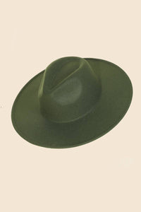 Flat Brim Fedora Fashion Hat