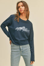 Load image into Gallery viewer, LT Graphic Long Sleeve Crop Tee