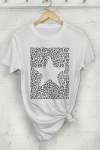 STAR LEOPARD GRAPHIC TSHIRTS