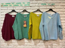 Load image into Gallery viewer, V-neck mohair sweater