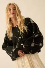 Load image into Gallery viewer, Snowflake Jacquard Cardigan
