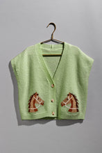 Load image into Gallery viewer, Western Horse V Neck Cropped Cardigan