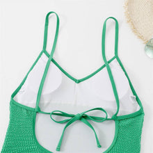 Load image into Gallery viewer, Black Crinkle One Piece Swimsuit