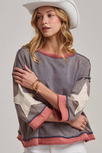 Load image into Gallery viewer, Vintage Wash Star Crop Top