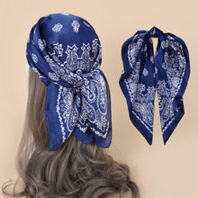 Load image into Gallery viewer, Scarvii - Solid Color Paisley Square Scarf